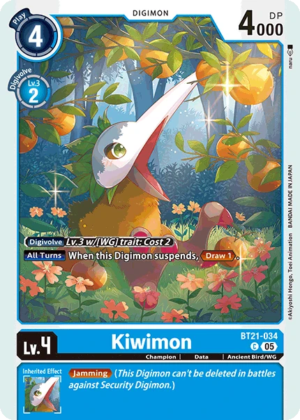 Digimon Card Game Sammelkarte BT21-034 Kiwimon