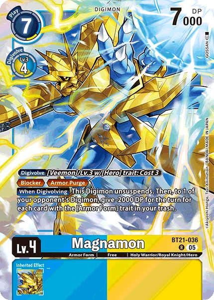 Digimon Card Game Sammelkarte BT21-036 Magnamon
