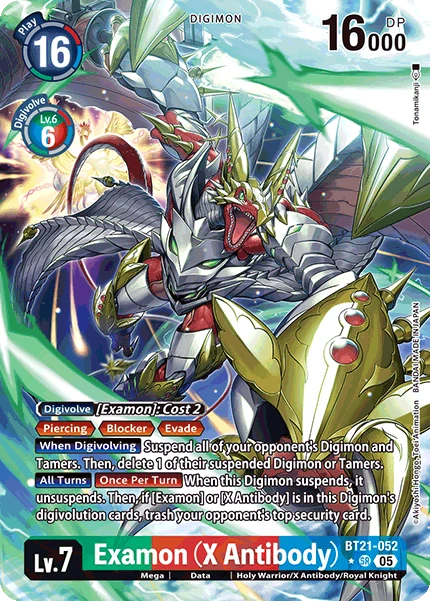 Digimon Card Game Sammelkarte BT21-052 Examon (X Antibody) alternatives Artwork 1