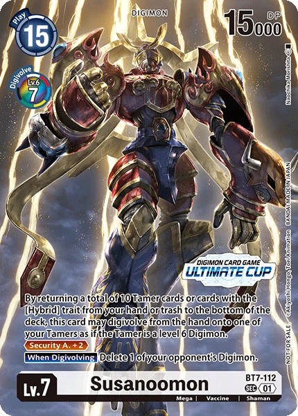Digimon Card Game Sammelkarte BT7-112 Susanoomon alternatives Artwork 2