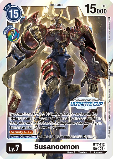 Digimon Card Game Sammelkarte BT7-112 Susanoomon alternatives Artwork 3