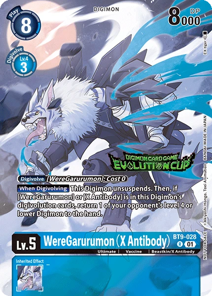 Digimon Card Game Sammelkarte BT9-028 WereGarurumon (X Antibody) alternatives Artwork 1