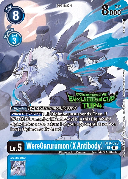 Digimon Card Game Sammelkarte BT9-028 WereGarurumon (X Antibody) alternatives Artwork 2