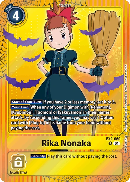Digimon Card Game Sammelkarte EX2-060 Rika Nonaka alternatives Artwork 2