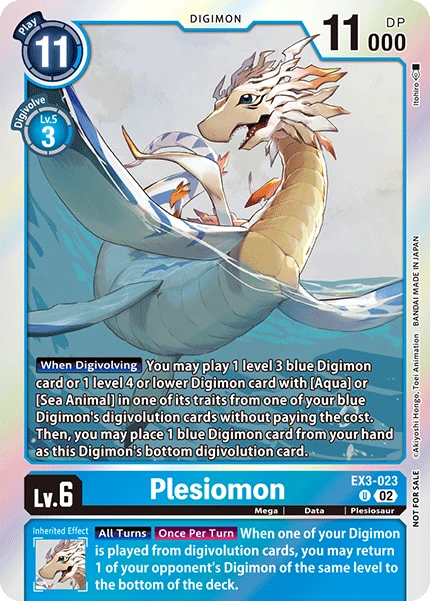 Digimon Card Game Sammelkarte EX3-023 Plesiomon alternatives Artwork 1