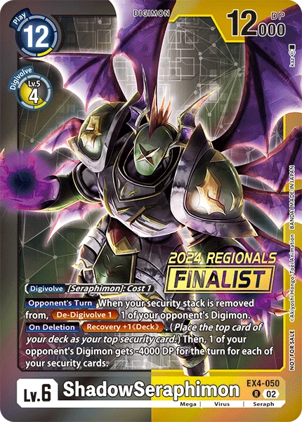 Digimon Card Game Sammelkarte EX4-050 ShadowSeraphimon alternatives Artwork 3