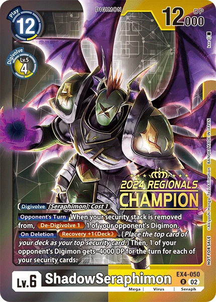 Digimon Card Game Sammelkarte EX4-050 ShadowSeraphimon alternatives Artwork 4