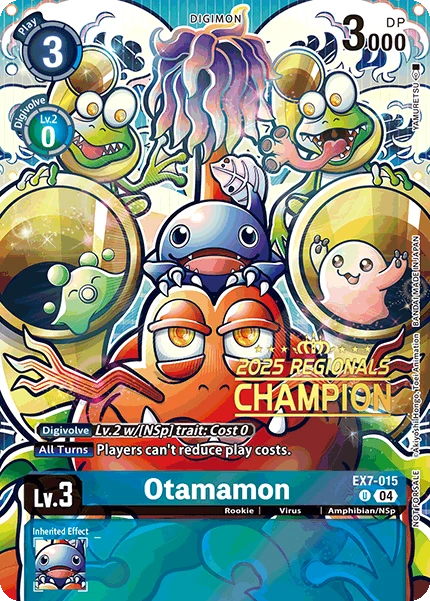 Digimon Card Game Sammelkarte EX7-015 Otamamon alternatives Artwork 2
