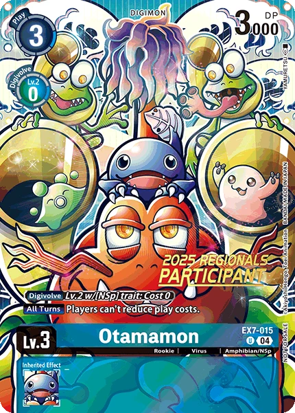 Digimon Card Game Sammelkarte EX7-015 Otamamon alternatives Artwork 4