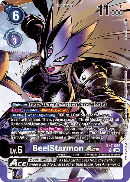 Digimon Card Game Sammelkarte EX7-059 BeelStarmon ACE alternatives Artwork 3