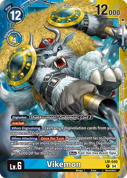 Digimon Card Game Sammelkarte LM-040 Vikemon