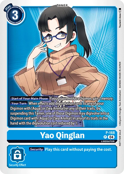 Digimon Card Game Sammelkarte P-168 Yao Qinglan