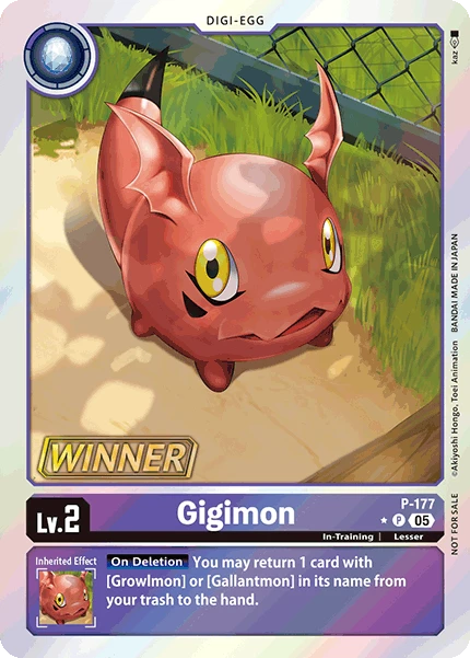 Digimon Card Game Sammelkarte P-177 Gigimon alternatives Artwork 1