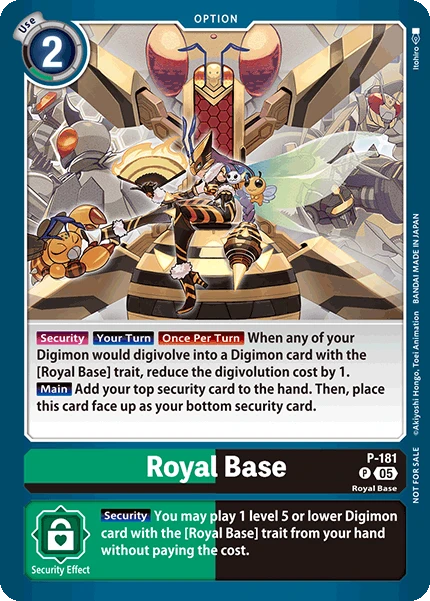 Digimon Card Game Sammelkarte P-181 Royal Base