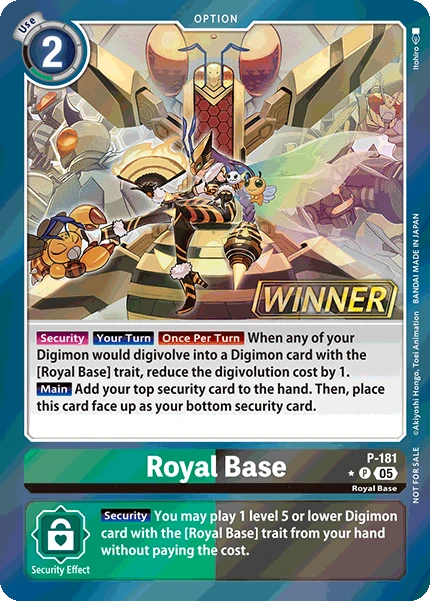 Digimon Card Game Sammelkarte P-181 Royal Base alternatives Artwork 1