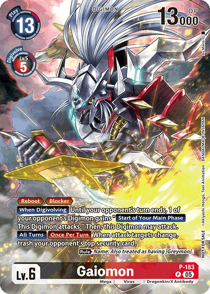 Digimon Card Game Sammelkarte P-183 Gaiomon