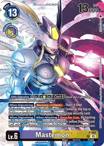 Digimon Card Game Sammelkarte P-187 Mastemon