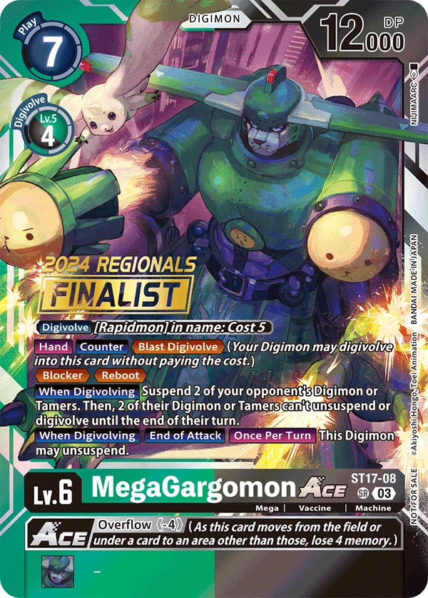 Digimon Card Game Sammelkarte ST17-08 MegaGargomon ACE alternatives Artwork 3