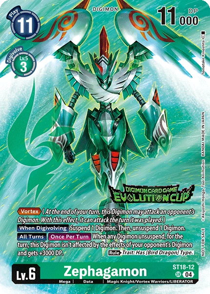 Digimon Card Game Sammelkarte ST18-12 Zephagamon alternatives Artwork 1