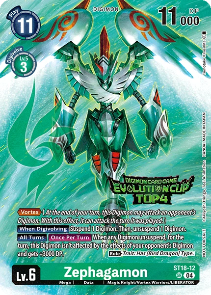 Digimon Card Game Sammelkarte ST18-12 Zephagamon alternatives Artwork 2