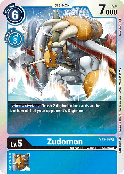 Digimon Card Game Sammelkarte ST2-09 Zudomon alternatives Artwork 2