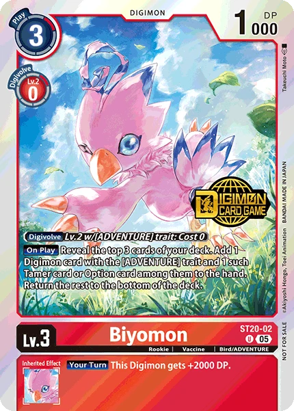 Digimon Card Game Sammelkarte ST20-02 Biyomon alternatives Artwork 1