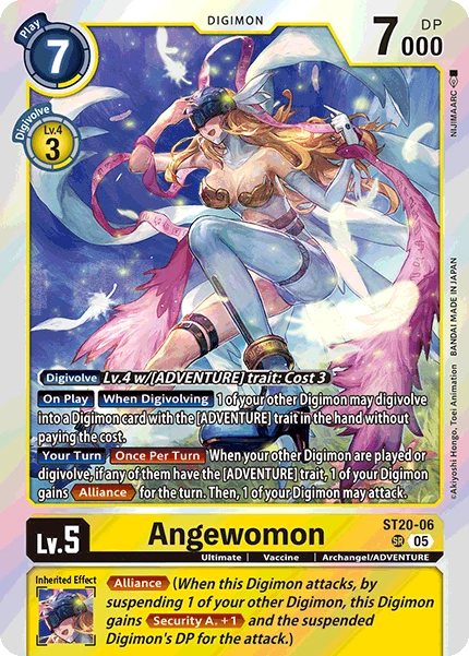 Digimon Card Game Sammelkarte ST20-06 Angewomon