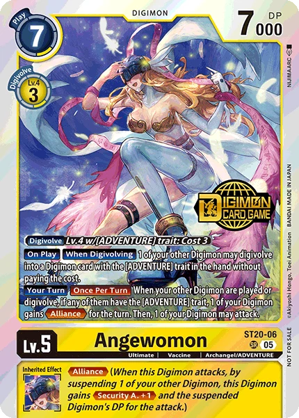 Digimon Card Game Sammelkarte ST20-06 Angewomon alternatives Artwork 1