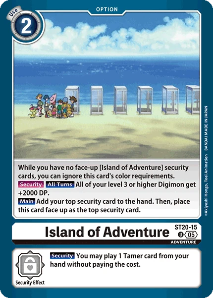 Digimon Card Game Sammelkarte ST20-15 Island of Adventure