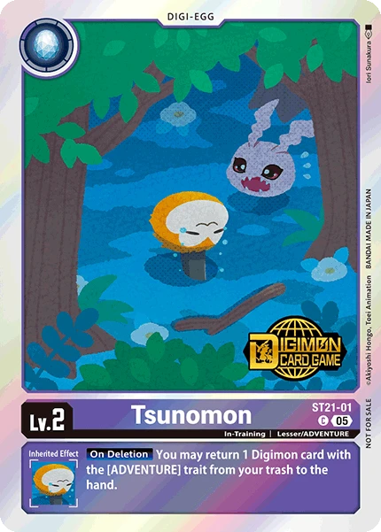 Digimon Card Game Sammelkarte ST21-01 Tsunomon alternatives Artwork 1