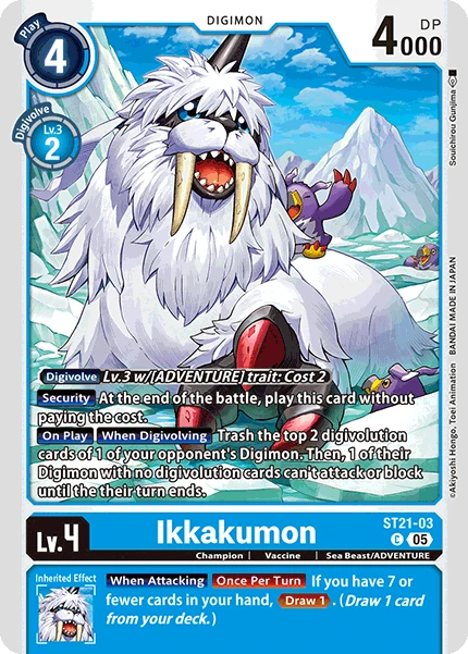 Digimon Card Game Sammelkarte ST21-03 Ikkakumon