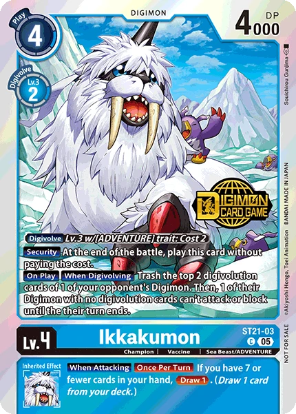Digimon Card Game Sammelkarte ST21-03 Ikkakumon alternatives Artwork 1