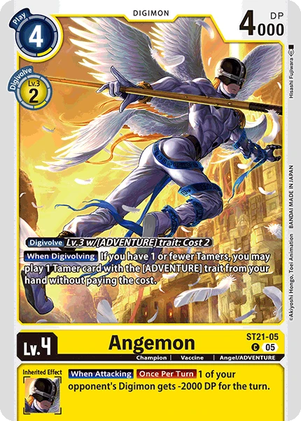Digimon Card Game Sammelkarte ST21-05 Angemon
