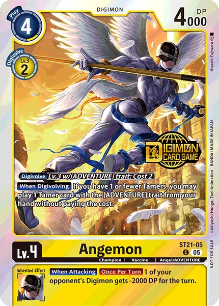 Digimon Card Game Sammelkarte ST21-05 Angemon alternatives Artwork 1