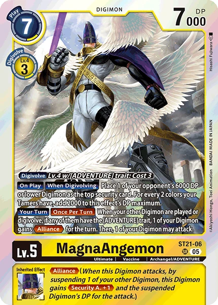 Digimon Card Game Sammelkarte ST21-06 MagnaAngemon