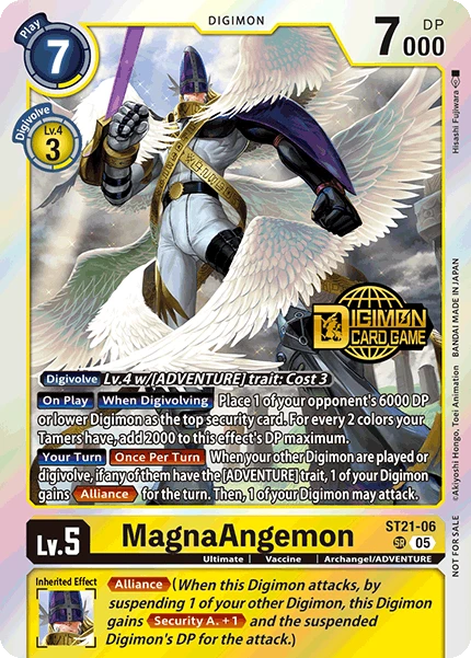 Digimon Card Game Sammelkarte ST21-06 MagnaAngemon alternatives Artwork 1