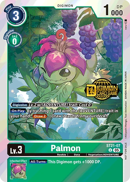 Digimon Card Game Sammelkarte ST21-07 Palmon alternatives Artwork 1