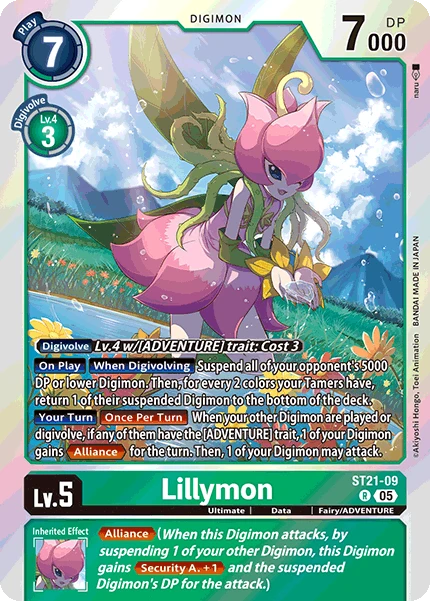 Digimon Card Game Sammelkarte ST21-09 Lillymon