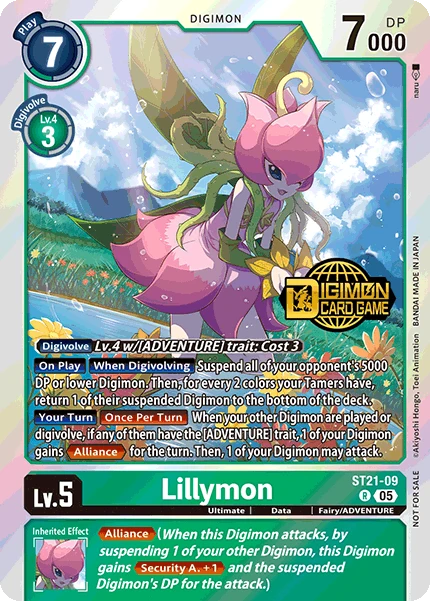 Digimon Card Game Sammelkarte ST21-09 Lillymon alternatives Artwork 1