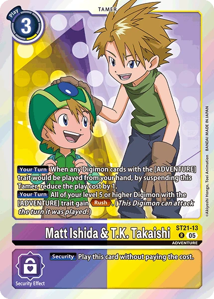 Digimon Card Game Sammelkarte ST21-13 Matt Ishida & T.K. Takaishi