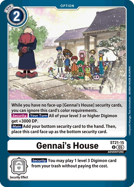 Digimon Card Game Sammelkarte ST21-15 Gennai's House