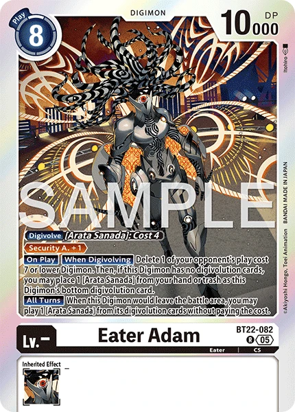 Digimon Card Game Sammelkarte BT22-082 Eater Adam