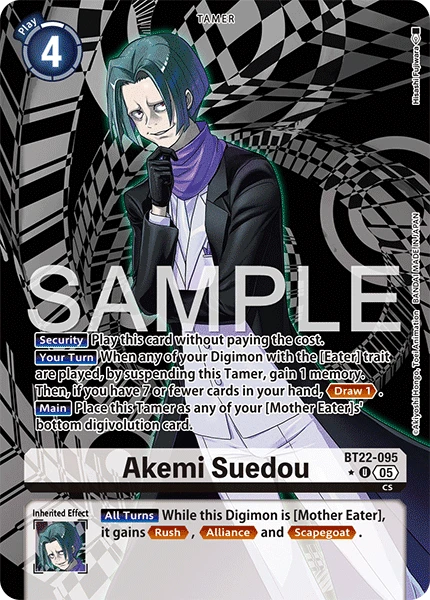 Digimon Card Game Sammelkarte BT22-095 Akemi Suedou alternatives Artwork 1
