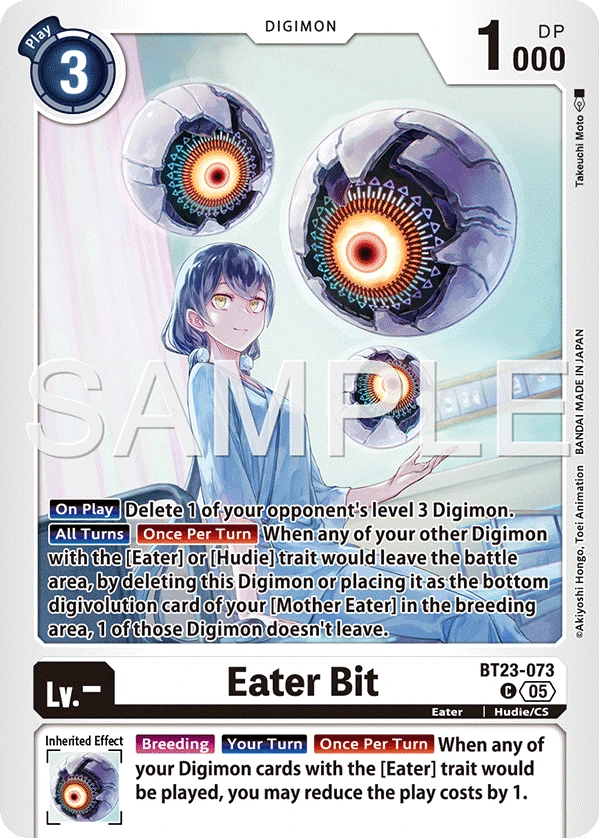 Digimon Card Game Sammelkarte BT23-073 Eater Bit