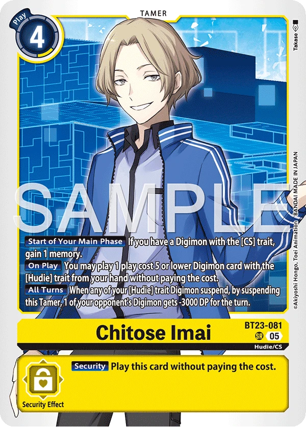 Digimon Card Game Sammelkarte BT23-081 Chitose Imai
