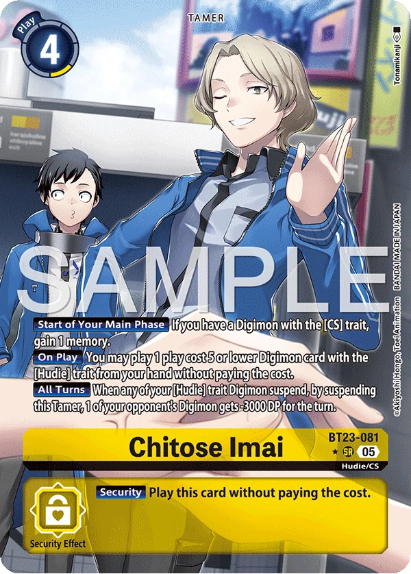 Digimon Card Game Sammelkarte BT23-081 Chitose Imai alternatives Artwork 1
