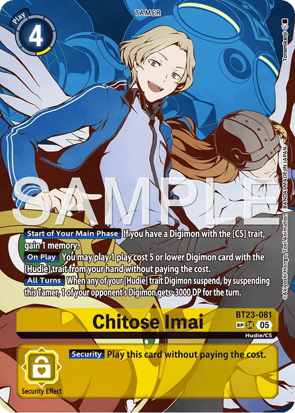 Digimon Card Game Sammelkarte BT23-081 Chitose Imai alternatives Artwork 2