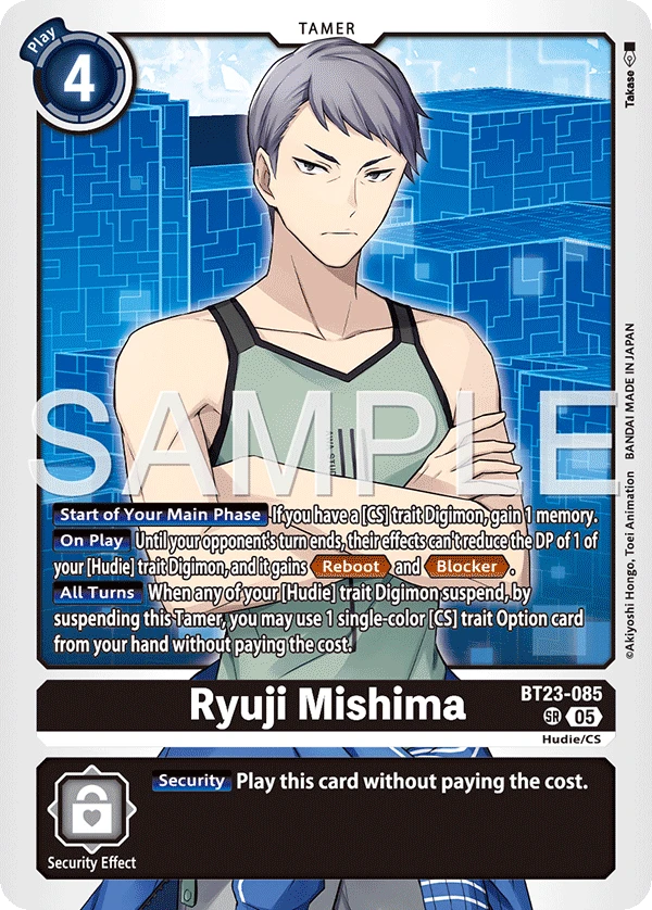 Digimon Card Game Sammelkarte BT23-085 Ryuji Mishima
