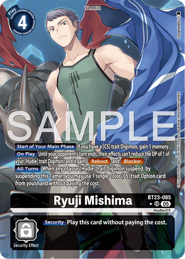 Digimon Card Game Sammelkarte BT23-085 Ryuji Mishima alternatives Artwork 1