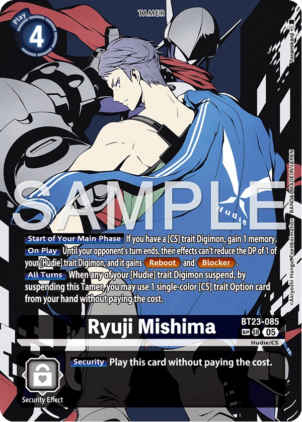 Digimon Card Game Sammelkarte BT23-085 Ryuji Mishima alternatives Artwork 2